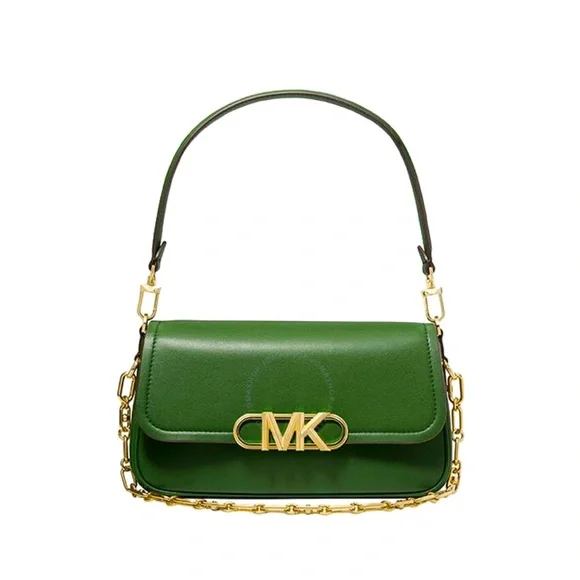 MICHAEL KORS Parker Leather Shoulder Bag green - Picture 1 of 12